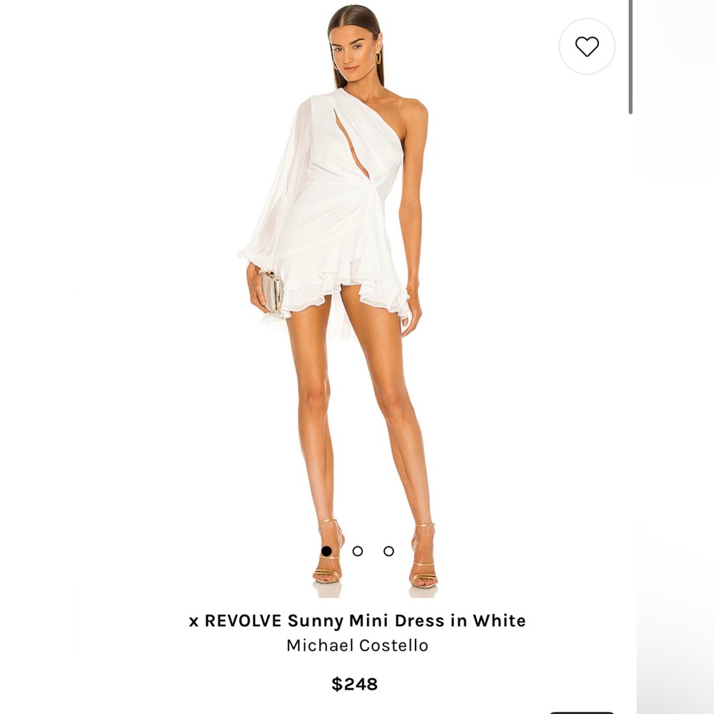 White mini dress